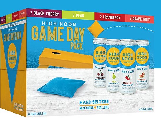 High Noon Sun Sips Hard Seltzer, Vodka & Soda, Tropical - 8 pack, 355 ml cans