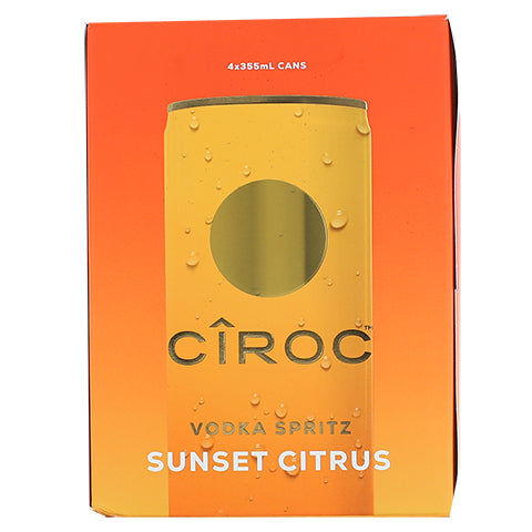 Ciroc Vodka Spritz Sunset Citrus 4-355ml Cans :: Vodka