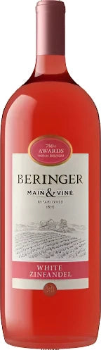 Bottle of Beringer White Zinfandel