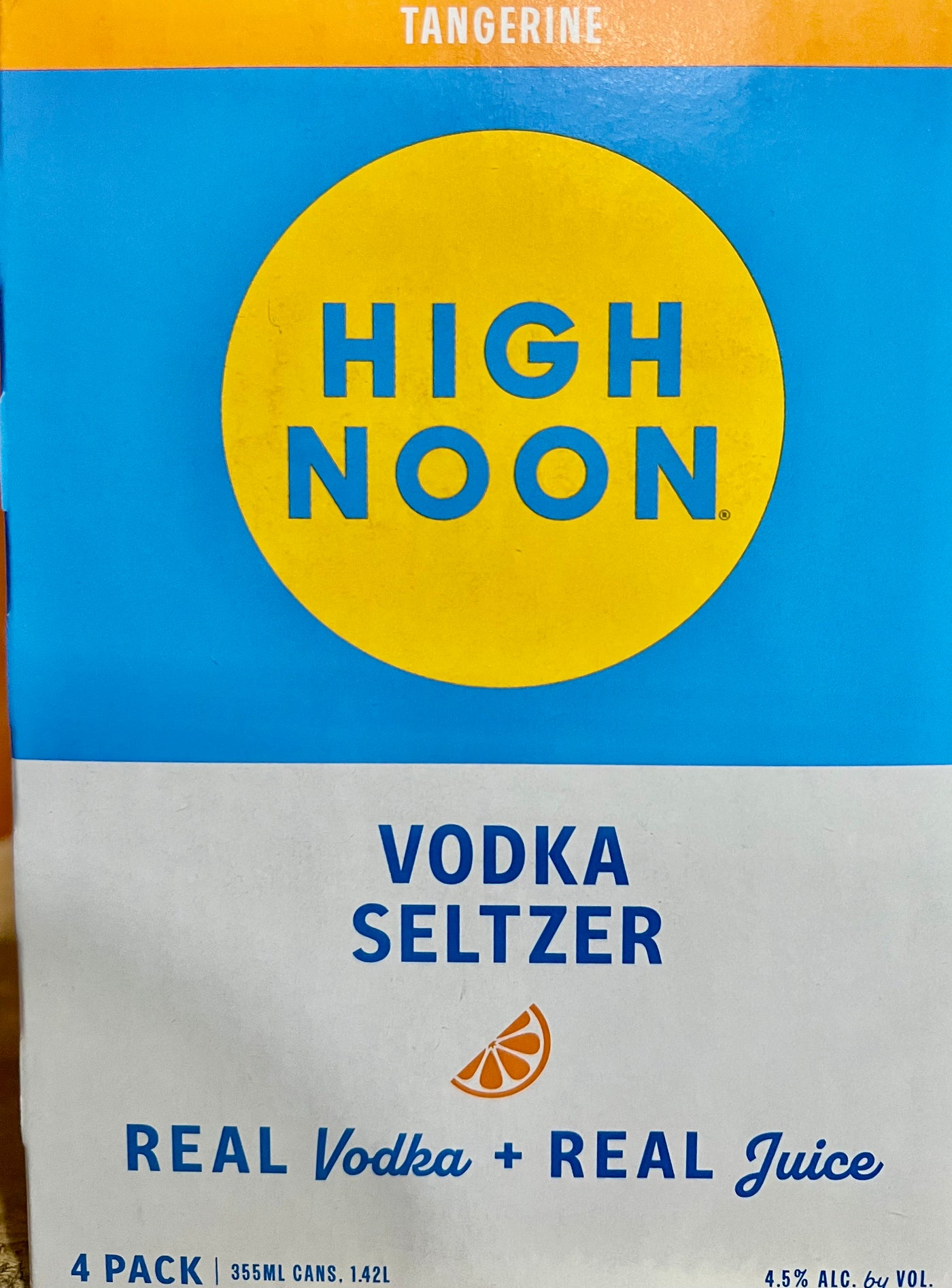 High Noon Sun Sips Vodka & Soda Tangerine