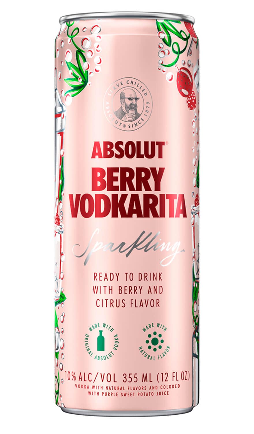 ABSOLUT BERRY VODKARITA SPARKLING COCKTAIL - Bk Wine Depot Corp