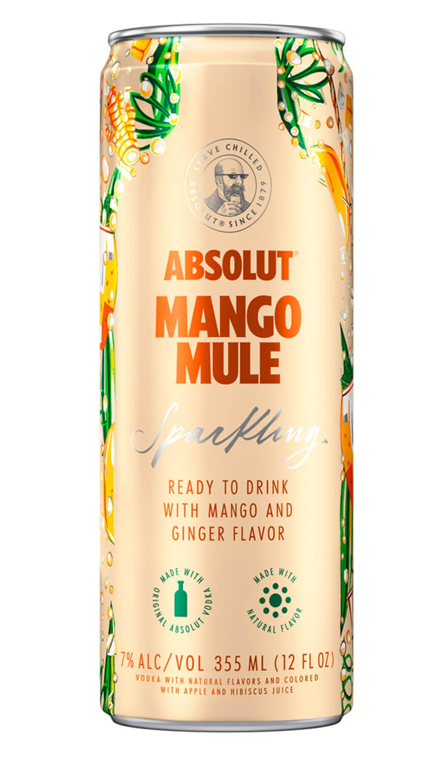 ABSOLUT MANGO MULE SPARKLING COCKTAIL - Bk Wine Depot Corp