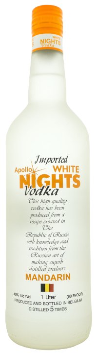 APOLLO WHITE NIGHTS MANDARIN VODKA - Bk Wine Depot Corp