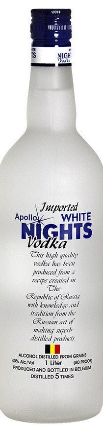 Apollo White Nights Vodka - Bk Wine Depot Corp