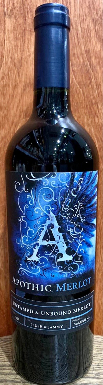 APOTHIC MERLOT 19 - Bk Wine Depot Corp