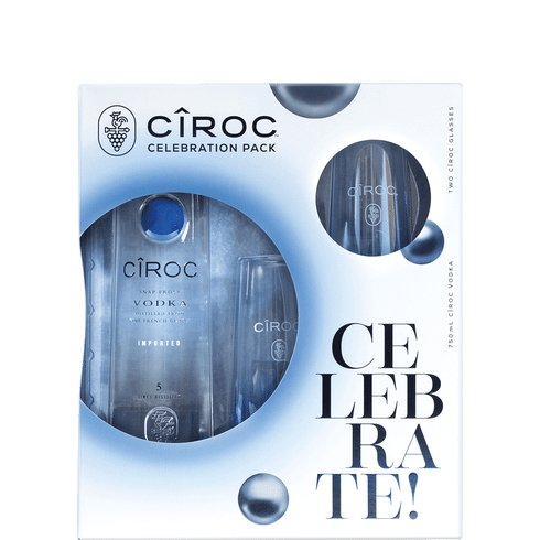 Ciroc Vodka Celebration Pack With Two Ciroc Glasses - Bk Wine Depot Corp