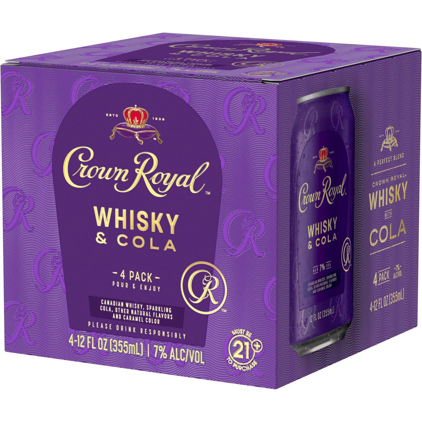 Crown Royal Whisky & Cola 4Pk - Bk Wine Depot Corp