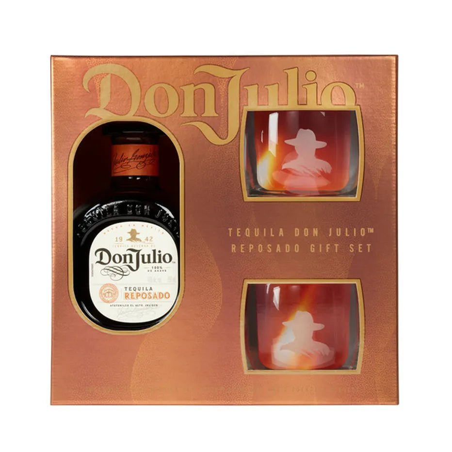 Don Julio Tequila Reposado Gift Set W/2 Glasses - Bk Wine Depot Corp