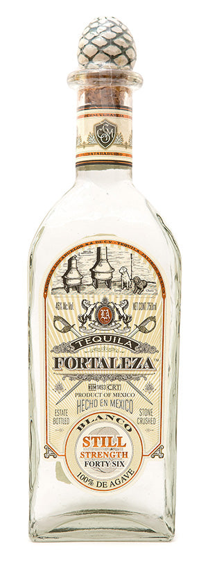 Bottle of Fortaleza Tequila Blanco Still Strength