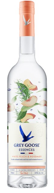 GREY GOOSE ESSENCES WHITE PEACH & ROSEMARY FLAVORED VODKA - Bk Wine Depot Corp