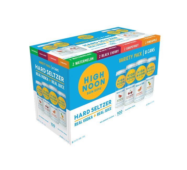 High Noon Hard Seltzer Variety Pack 8 Cans - Bk Wine Depot Corp