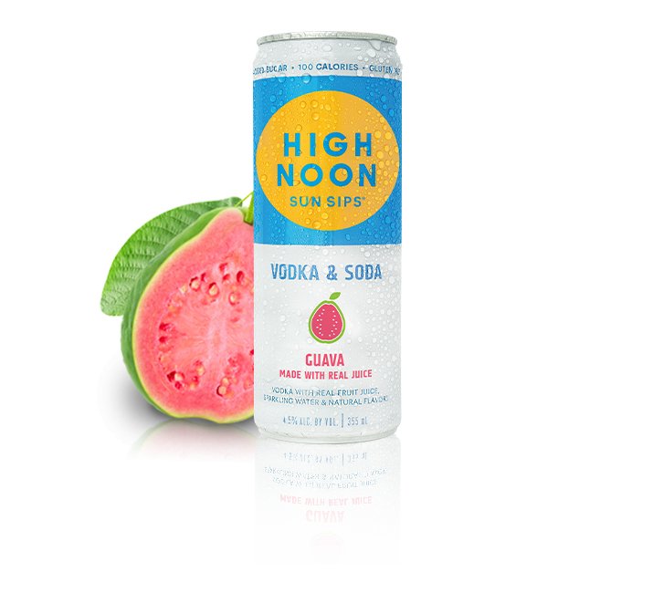 High Noon Sun Sips Vodka & Soda Guava - Bk Wine Depot Corp