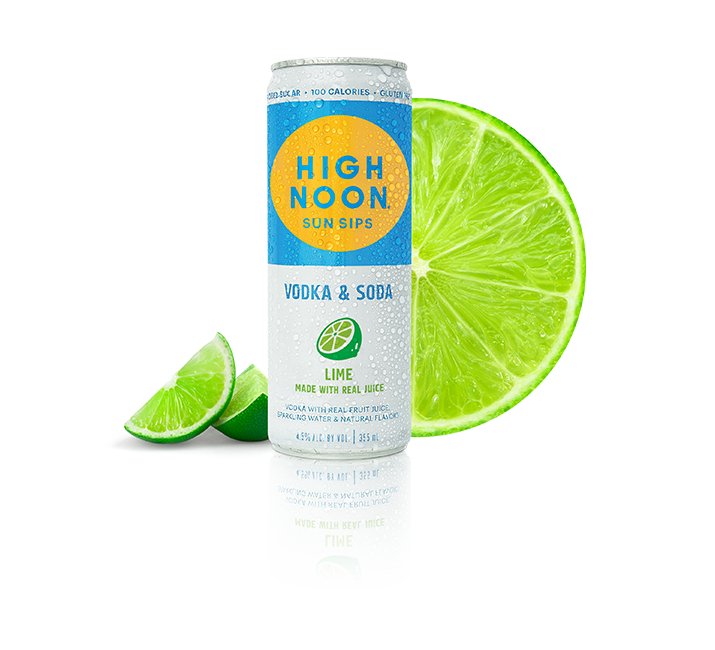 High Noon Sun Sips Vodka & Soda Lime - Bk Wine Depot Corp