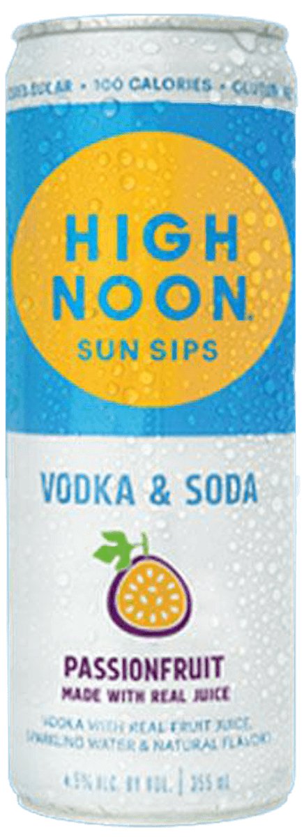 High Noon Sun Sips Vodka & Soda Passionfruit - Bk Wine Depot Corp