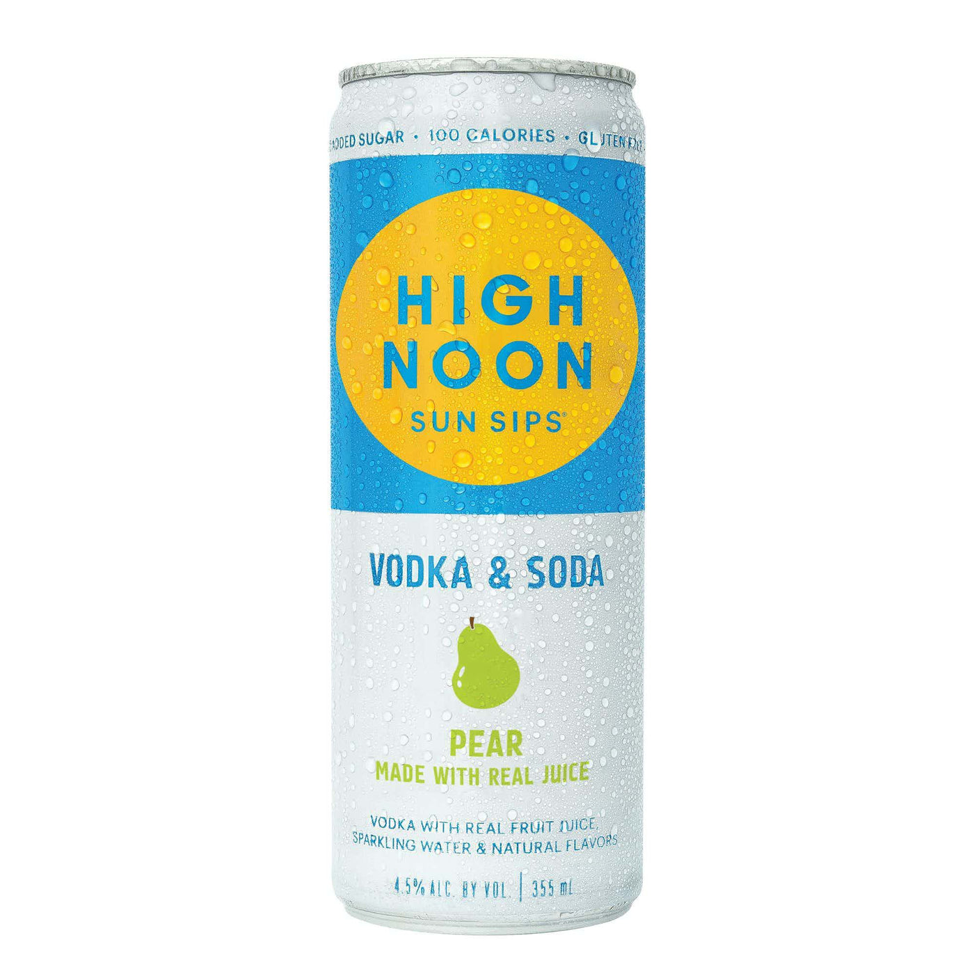 High Noon Sun Sips Vodka & Soda Pear - Bk Wine Depot Corp