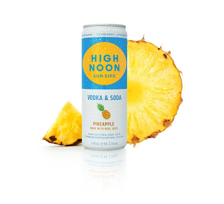 High Noon Sun Sips Vodka & Soda Pineapple - Bk Wine Depot Corp