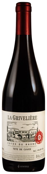 LA GRIVELIERE TETE DE CUVEE COTES DU RHONE 2017 - Bk Wine Depot Corp