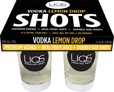 LIQS COCKTAIL SHOT VODKA LEMON DROP - Bk Wine Depot Corp