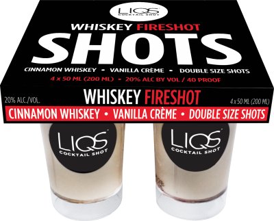 LIQS COCKTAIL SHOT WHISKEY FIRESHOT - Bk Wine Depot Corp