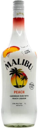 Malibu Caribbean Rum Peach Flavor - Bk Wine Depot Corp