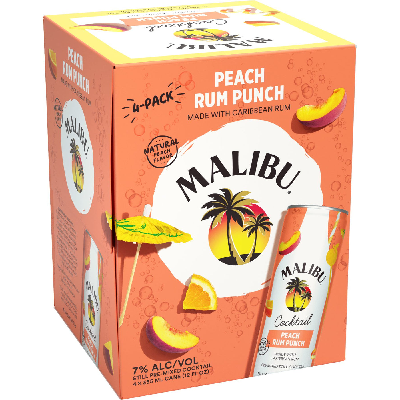 Malibu Cocktail Peach Rum Punch - Bk Wine Depot Corp