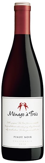 MÉNAGE Á TROÍS PINOT NOIR 2012 - Bk Wine Depot Corp