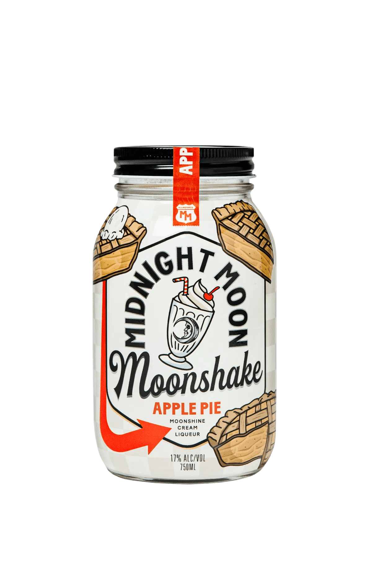 Midnight Moon shake Apple Pie cream liqueur - Bk Wine Depot Corp