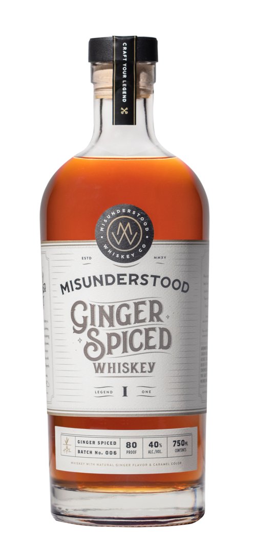 MISUNDERSTOOD GINGER SPICED WHISKEY - Bk Wine Depot Corp