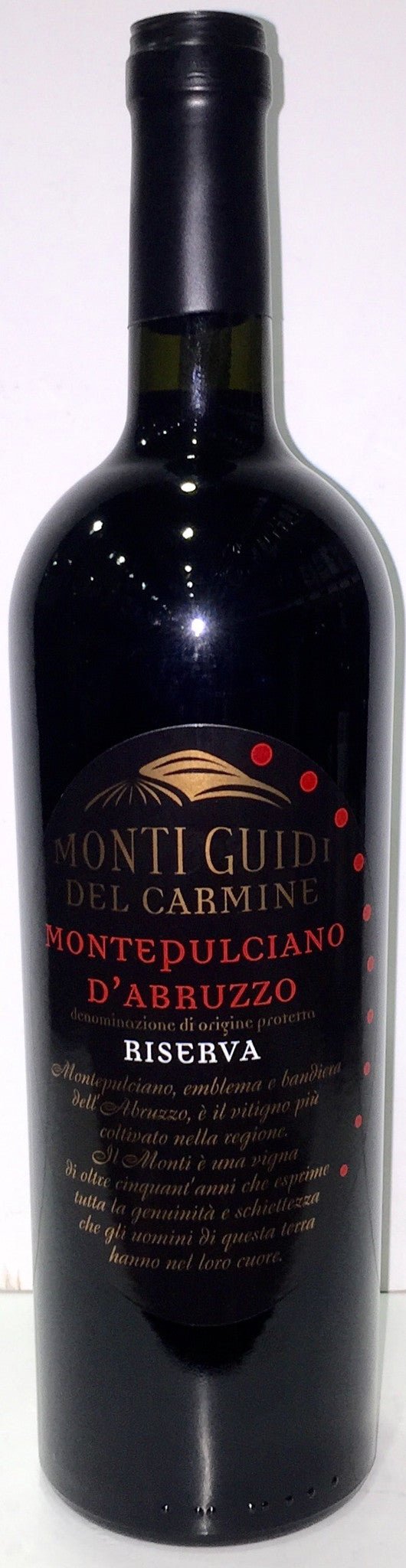 Monti Guidi Del Carmine Montepulciano D'abruzzo Riserva - Bk Wine Depot Corp