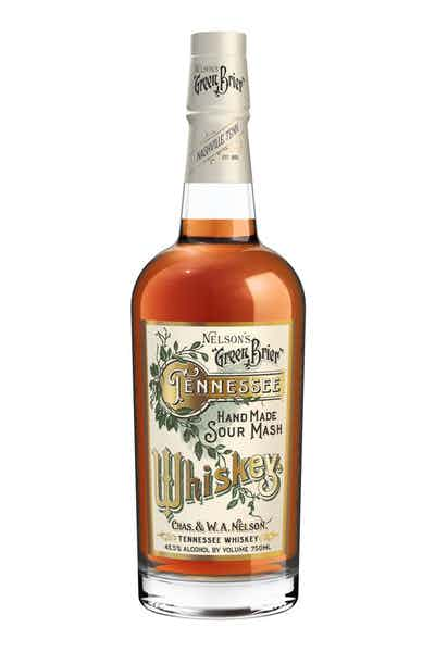 Nelson's Green Brier Tennessee Whiskey Hand Made Sour Mash 91 - Bk Wine Depot Corp