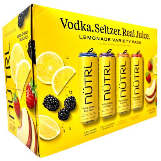 Nutrl Vodka Seltzer Lemonade Variety Pack - Bk Wine Depot Corp