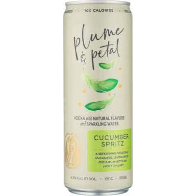 Plume & Petal Cucumber Spritz Cocktail Can - Bk Wine Depot Corp