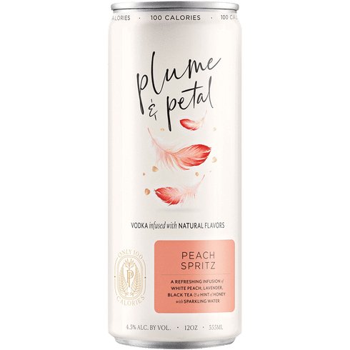 PLUME & PETAL PEACH PEACH SPRITZ COCKTAIL CAN - Bk Wine Depot Corp