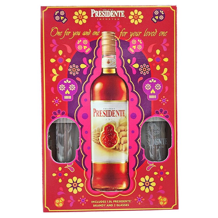 Presidente Brandy Gift Set - Bk Wine Depot Corp