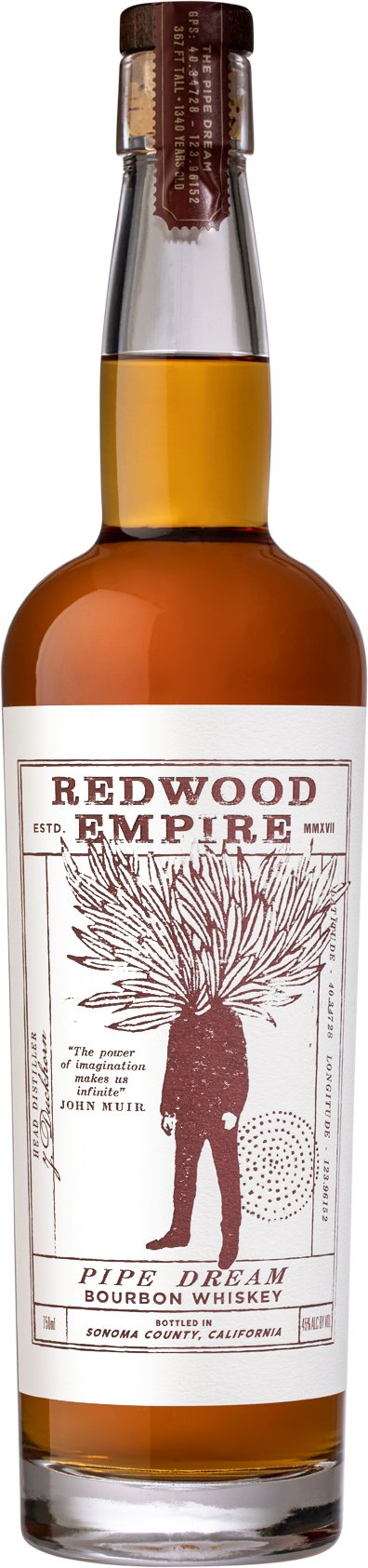 Redwood Empire Whiskey Pipe Dream Bourbon Whiskey - Bk Wine Depot Corp