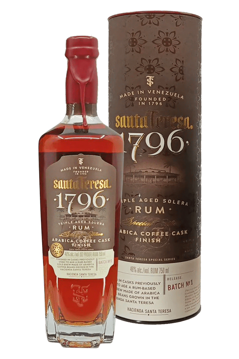 Santa Teresa 1796 Cask Arabica coffee cask Finish Triple Aged Rum - Bk Wine Depot Corp