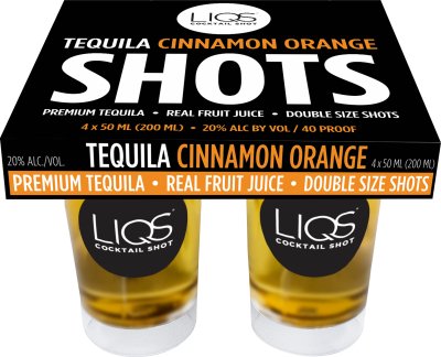 TEQUILA CINNAMON ORANGE SHOTS - Bk Wine Depot Corp