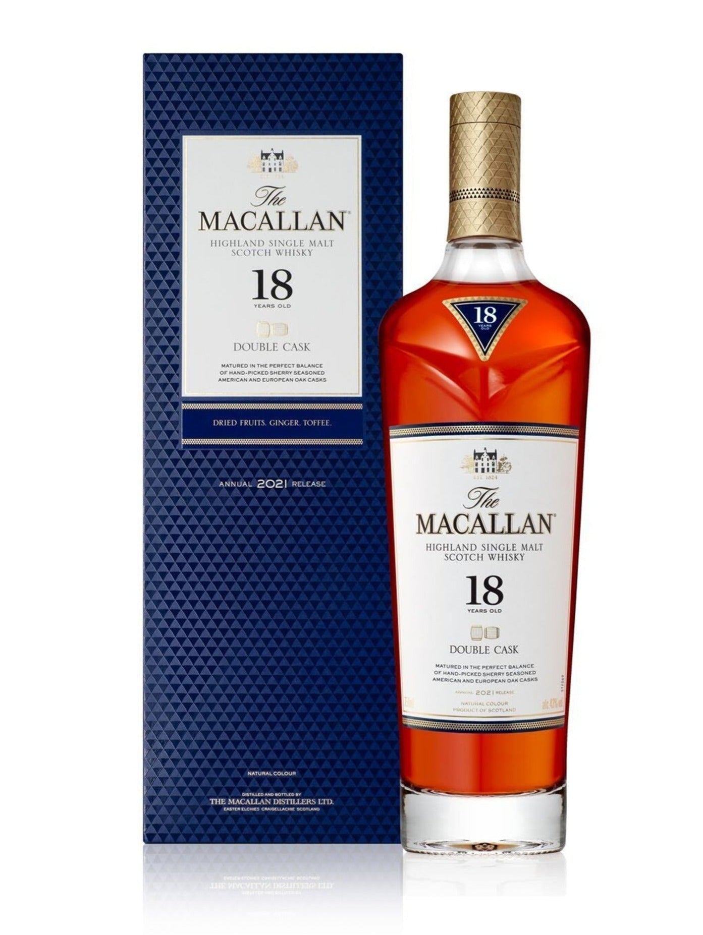 The Macallan 18 Years - Highland Single Malt Scotch Whisky Double Cask - Bk Wine Depot Corp