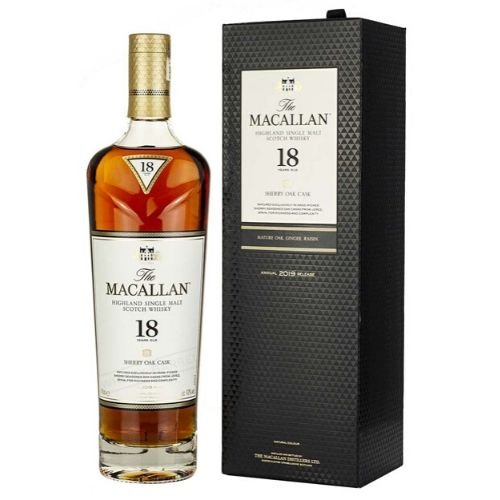 The Macallan Shery Oak 18 Years - Highland Single Malt Scotch Whisky - Bk Wine Depot Corp