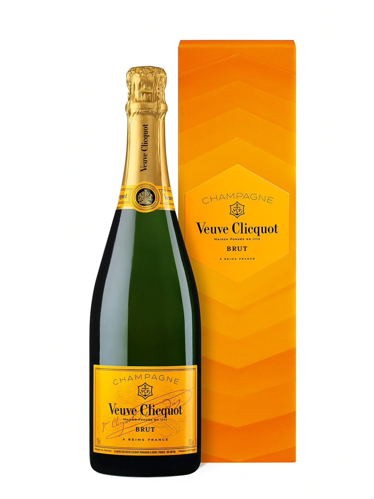 Veuve Clicquot Yellow Label Champagne Radiating Label Gift Box - Bk Wine Depot Corp