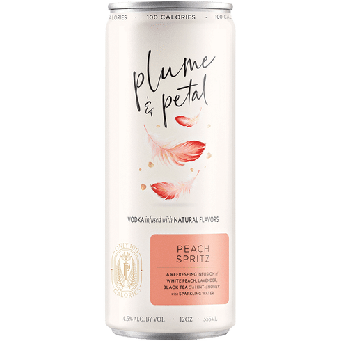 PLUME & PETAL PEACH PEACH SPRITZ COCKTAIL CAN - Bk Wine Depot Corp