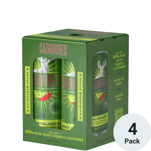CAZADORES COCKTAILS SPICY MARGARITA 4PK-12OZ CANS - Bk Wine Depot Corp