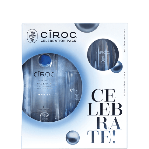 Ciroc Vodka Celebration Pack With Two Ciroc Glasses