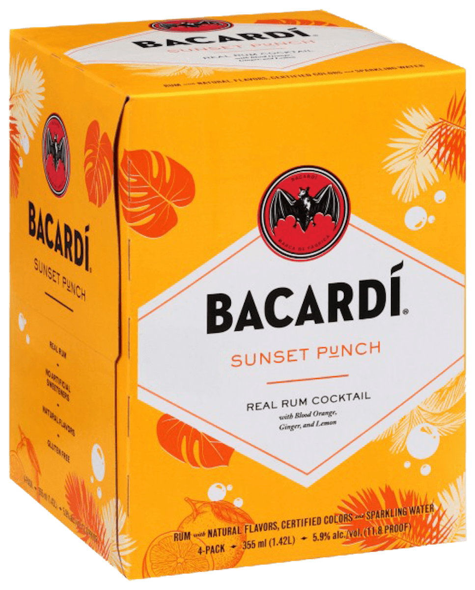 Bacardi Sunset punch Real Rum Cocktail