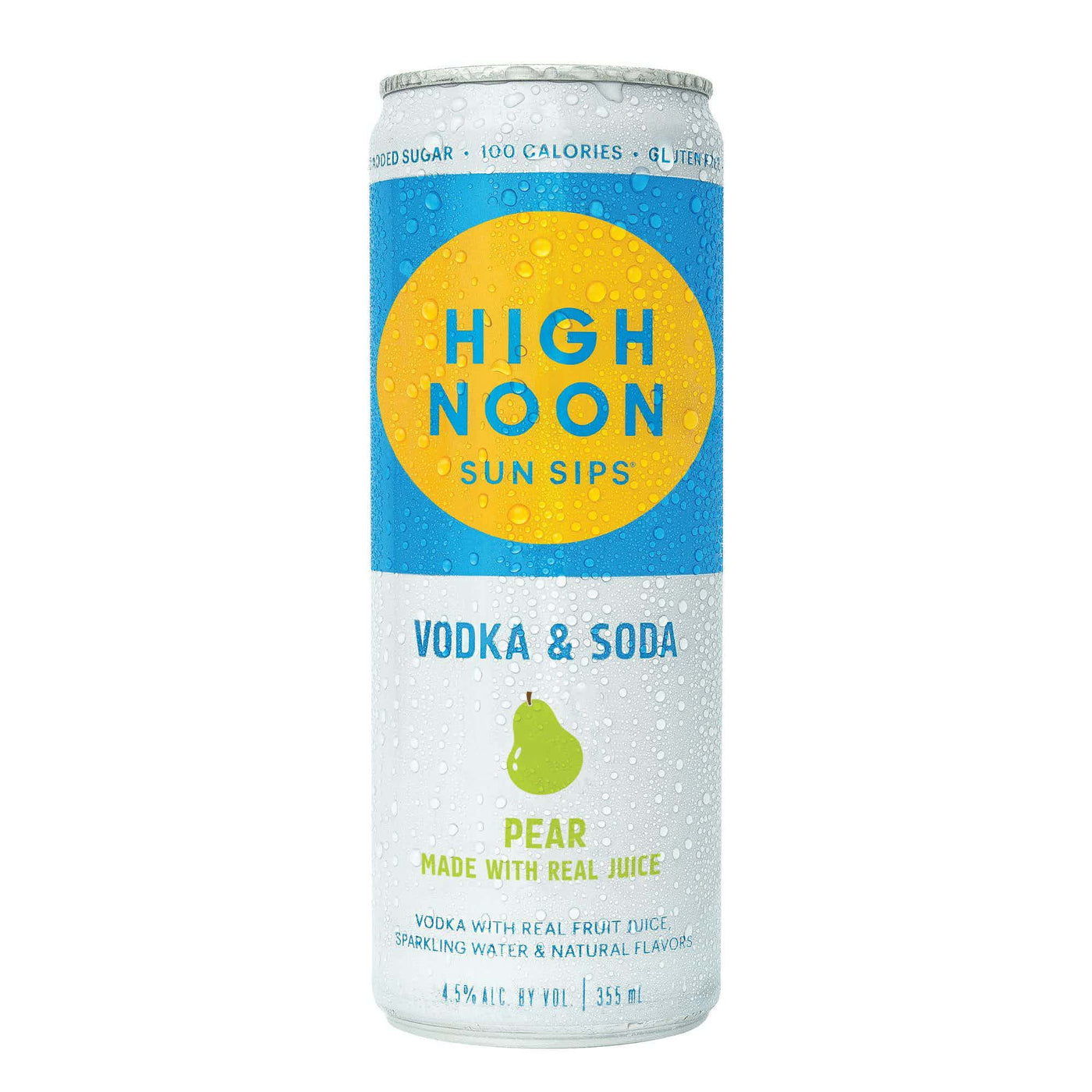 High Noon Sun Sips Vodka & Soda Pear