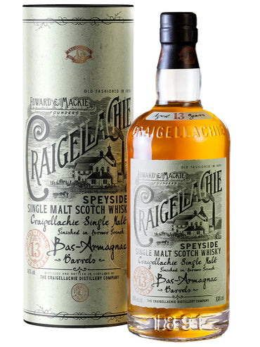 Craigellachie Single Malt Scotch Whiskey Bas-Armagnac Barrels 13 Years