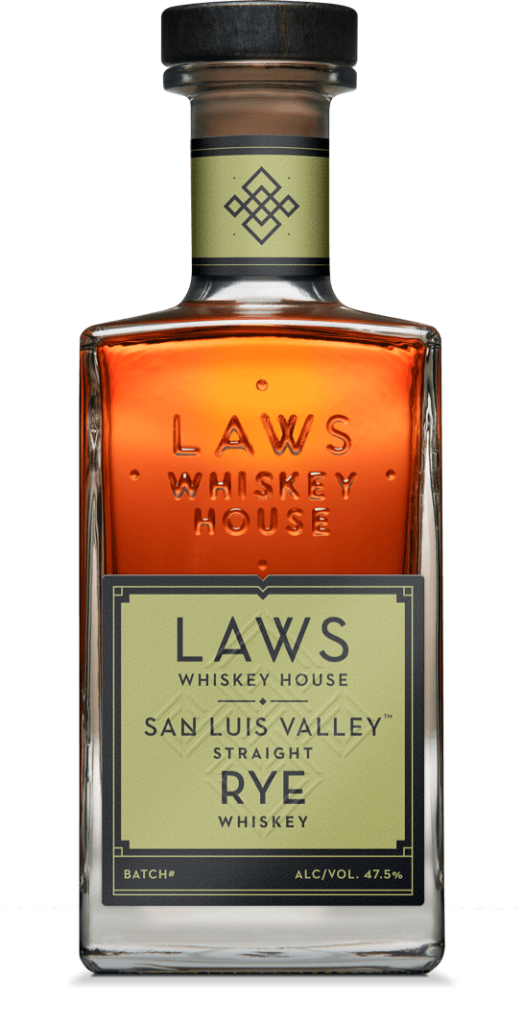 LAWS WHISKEY HOUSE SAN LUIS VALLEY STRAIGHT RYE WHISKEY