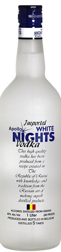 APOLLO WHITE NIGHTS  VODKA - Bk Wine Depot Corp